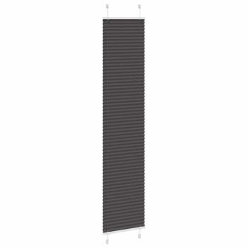Plissee Schwarz 40x200 cm Stoffbreite 39,4 cm Polyester