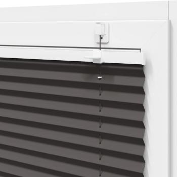 Plissee Schwarz 70x100 cm Stoffbreite 69,4 cm Polyester