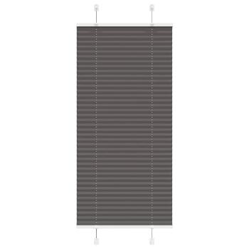 ARDEBO.de - Plissee Schwarz 65x150 cm Stoffbreite 64,4 cm Polyester
