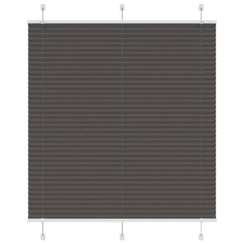 ARDEBO.de - Plissee Schwarz 115x100 cm Stoffbreite 114,4 cm Polyester