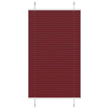 ARDEBO.de - Plissee Bordeauxrot 80x100 cm Stoffbreite 79,4 cm Polyester