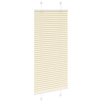 ARDEBO.de - Plissee Creme 55x100 cm Stoffbreite 54,4 cm Polyester