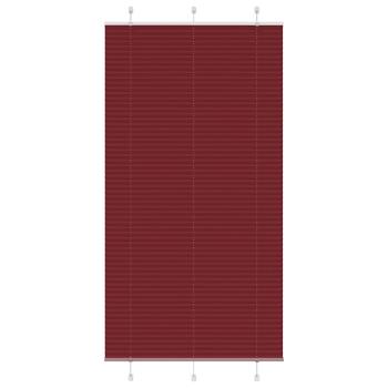 ARDEBO.de - Plissee Bordeauxrot 110x200 cm Stoffbreite 109,4 cm Polyester