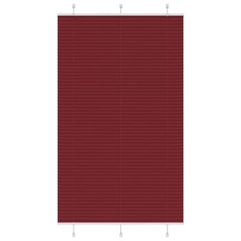 ARDEBO.de - Plissee Bordeauxrot 120x200 cm Stoffbreite 119,4 cm Polyester