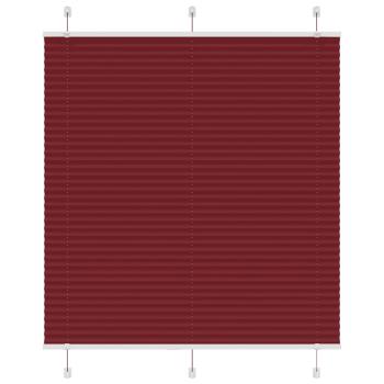 ARDEBO.de - Plissee Bordeauxrot 120x100 cm Stoffbreite 119,4 cm Polyester