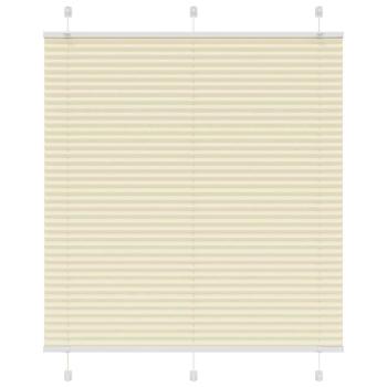 ARDEBO.de - Plissee Creme 120x150 cm Stoffbreite 119,4 cm Polyester