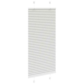 Plissee Hellgrau 55x100 cm Stoffbreite 54,4 cm Polyester