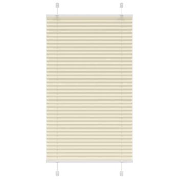 ARDEBO.de - Plissee Creme 75x150 cm Stoffbreite 74,4 cm Polyester