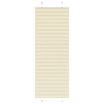 ARDEBO.de - Plissee Creme 80x200 cm Stoffbreite 79,4 cm Polyester