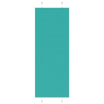 ARDEBO.de - Plissee Petrolgrün 75x200 cm Stoffbreite 74,4 cm Polyester