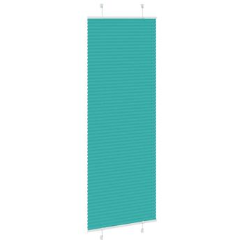 Plissee Petrolgrün 75x200 cm Stoffbreite 74,4 cm Polyester