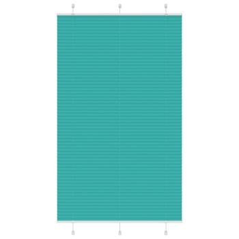 ARDEBO.de - Plissee Petrolgrün 120x200 cm Stoffbreite 119,4 cm Polyester