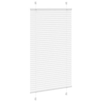 Plissee Weiß 75x100 cm Stoffbreite 74,4 cm Polyester