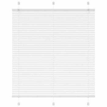 ARDEBO.de - Plissee Weiß 115x100 cm Stoffbreite 114,4 cm Polyester