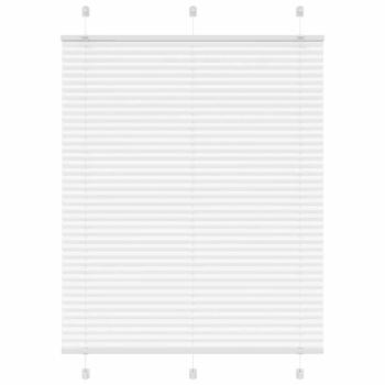 ARDEBO.de - Plissee Weiß 105x100 cm Stoffbreite 104,4 cm Polyester