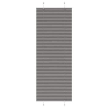 ARDEBO.de - Plissee Anthrazit 70x200 cm Stoffbreite 69,4 cm Polyester