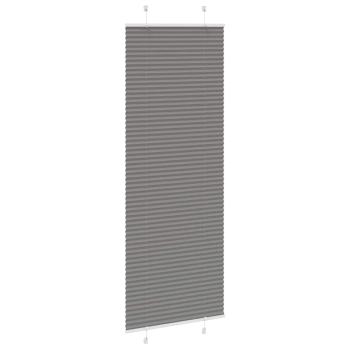 Plissee Anthrazit 70x200 cm Stoffbreite 69,4 cm Polyester