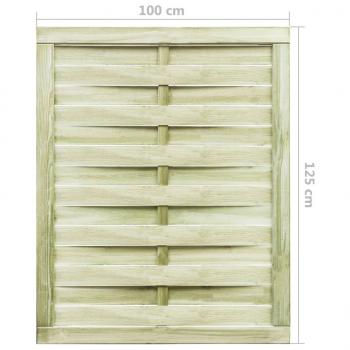 Gartentor Imprägniertes Kiefernholz 100x125 cm Grün