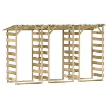 Pergolen mit Dach 3 Stk. 100x90x200 cm Kiefernholz Imprägniert
