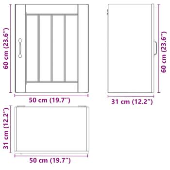 Küchen-Hängeschrank Lucca Hochglanz-Weiß Holzwerkstoff