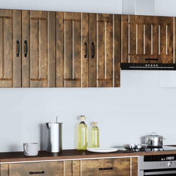 Küchen-Hängeschrank Lucca Räuchereiche Holzwerkstoff