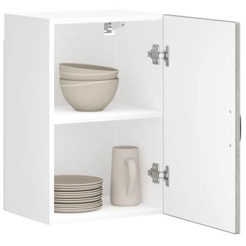ARDEBO.de - Küchen-Hängeschrank Lucca Grau Sonoma Holzwerkstoff