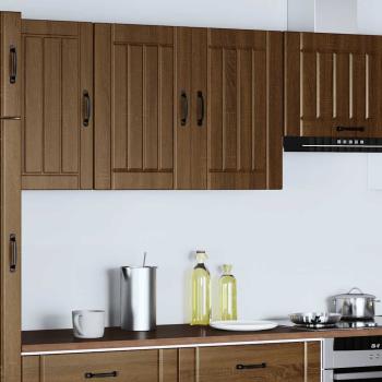 Küchen-Hängeschrank Lucca Braun Eichen-Optik Holzwerkstoff