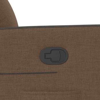 Relaxsessel mit Aufstehhilfe Braun Stoff