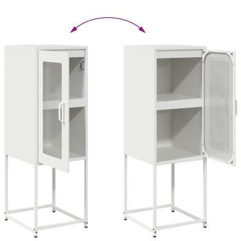 Sideboard Weiß 36x39x107 cm Kaltgewalzter Stahl