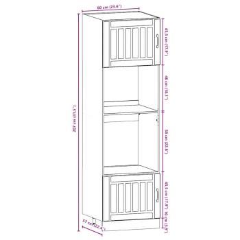ARDEBO.de - 7-tlg. Küchenschrank-Set Kalmar Altholz-Optik Holzwerkstoff