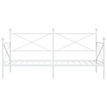 Tagesbett ohne Matratze Weiß 100x190 cm Stahl