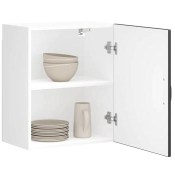 ARDEBO.de - Küchen-Hängeschrank Lucca Schwarz Holzwerkstoff
