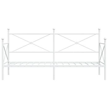 Tagesbett ohne Matratze Weiß 75x190 cm Stahl