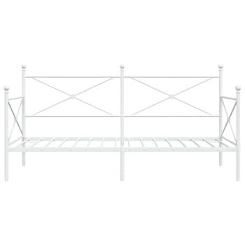 Tagesbett ohne Matratze Weiß 107x203 cm Stahl