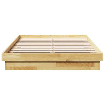 Massivholzbett ohne Matratze 120x190 cm Eichenholz