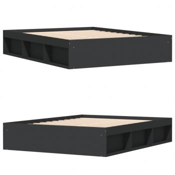 Bettgestell Schwarz 140x190 cm