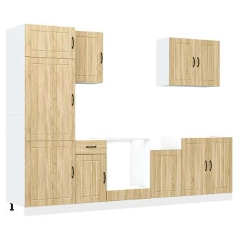 7-tlg. Küchenschrank-Set Kalmar Sonoma-Eiche Holzwerkstoff