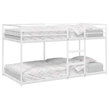 ARDEBO.de - Etagenbett ohne Matratze Weiß 90x190 cm Stahl