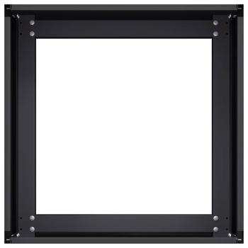 Pflanzkübel Schwarz 40x40x30 cm Stahl