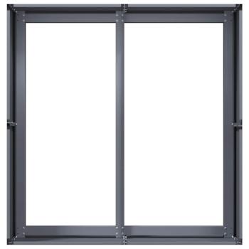 Pflanzkübel Anthrazit 80x80x40 cm Kaltgewalzter Stahl