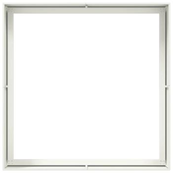 Pflanzgefäß Weiß 100x100x40 cm Stahl