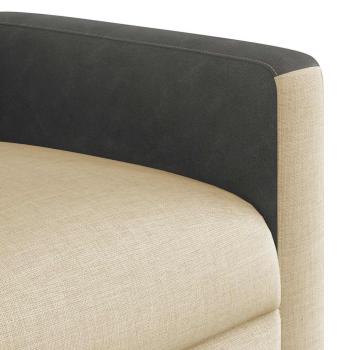Massagesessel Elektrisch Creme Stoff