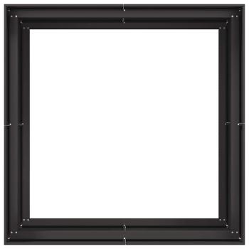 Pflanzkübel Schwarz 100x100x80 cm Stahl