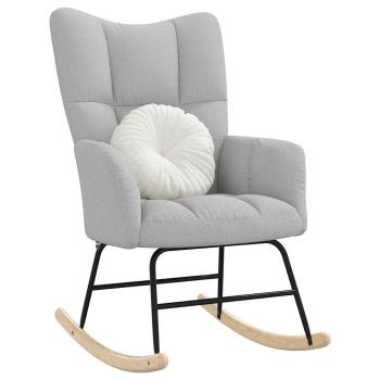 Schaukelstuhl Wolkengrauer Stoff