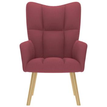 Relaxsessel Stoff Weinrot