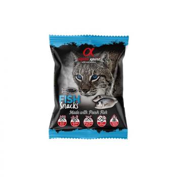 ARDEBO.de alpha spirit Cat Snack gewürfelt Fisch 50g