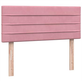 Boxspringbett mit Matratze Rosa 120x220 cm Samt