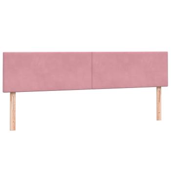 ARDEBO.de - Boxspringbett mit Matratze Rosa 180x210 cm Samt