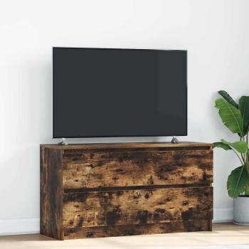 ARDEBO.de - TV-Schrank Räuchereiche 100x35x54 cm Holzwerkstoff