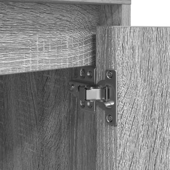 Nachttische mit LED-Leuchten 2 Stk. Grau Sonoma 38x34x50 cm